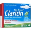 Claritin Non-Drowsy 24Hr Indoor & Outdoor Allergy Relief, 20ct, 6-Pack