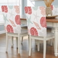 6 Pack Summer Marine Life Chair Back Covers Graffiti Red Coral Shell ...