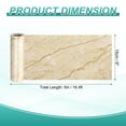 thumbnail image 2 of Uxcell Wood Grain Wallpaper Border 6" x 16.4ft Textured Frame Sticker, Yellow Texture, 2 of 7