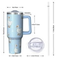 thumbnail image 3 of 1pc Goose 40oz Tumbler with Straw & Handle - Insulated Stainless Steel Cup | Holiday Gift for Man Women (Christmas, Valentine's, Birthday), 3 of 5