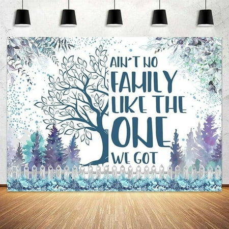 Family Reunion Backdrop Blue Family Tree Reunion Decorations Welcome to Our Family Members Photography Background Welcome Family Gathering Banner Supplies Photo Props