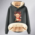 thumbnail image 4 of WEAIXIMIUNG Sweat à Capuche pour Femmes Imprimé Vintage de Noël à Manches Longues, 4 of 4