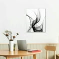thumbnail image 2 of JEUXUS Black and White Abstract Line Art Canvas Print Painting Modern Wall Decor Artwork, 2 of 4