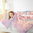 thumbnail image 3 of jejeloiu Kawaii Axolotl Bedding Comforter Set,Ocean Sealife Twin Comforter Sets,Pink Cartoon Salamander Bedding Set,Microfiber Room Decoration Reversible,2-Piece, 3 of 7