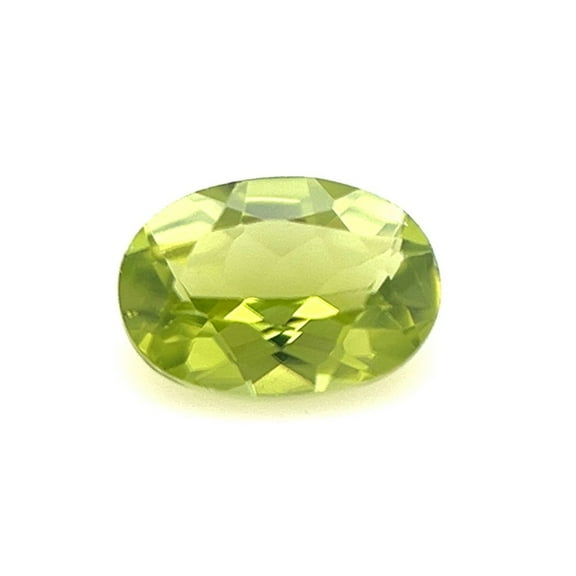 Certified Natural 0.75 Carat Peridot Oval Shape Brilliant Cut 7x5 mm Loose Gemstone August Birthstone
