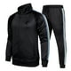 thumbnail image 4 of Otoño e invierno, nuevo suéter informal a rayas sueltas para hombre, traje deportivo Pompotops oipoqjl8865, 4 of 9