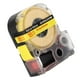 thumbnail image 3 of YUMILI Cinta de Etiquetas, Papel de Notas de Repuesto Pet para Impresora de Etiquetas Epson para máquina de Etiquetas KINGJIM(18 mm Rojo sobre Fondo Amarillo), 3 of 5