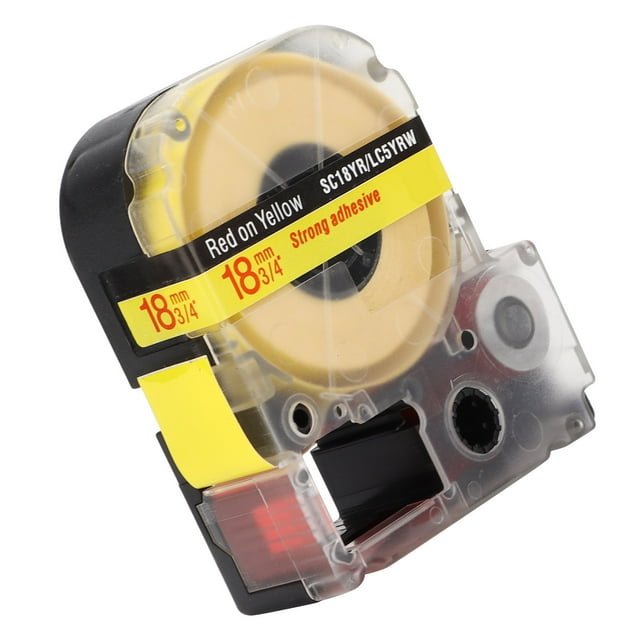 Rouleaux de Ruban, Ruban Étiquette Résistant aux Rayures Haute Résistance aux Basses Températures pour SR530C pour SR230C pour SR230CH Noir sur Rouge, Noir sur Or, Noir sur Bleu, Rouge sur Jaune, Noir sur