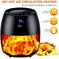 Air Fryer 6.9Qt/6.5L, 1700W HighPower 8 In 1 Deep Frying Mode, Rapid