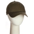 thumbnail image 3 of D&I Plain Dad Hat 100% Cotton Unstructured Hat Unisex Adjustable Strap - Olive, 3 of 9