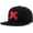 Black Red, variant on Unisex Snapback Hats, Adjustable Embroidered Dad Hat Flat Bill Baseball Cap for Men Women