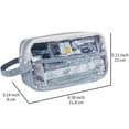 thumbnail image 2 of Under $5 Pencilcase, Transparent Pencil Bag Handheld Middle Stationery Box High Color Value Ins Large Capacity Stationery Bag, 2 of 7
