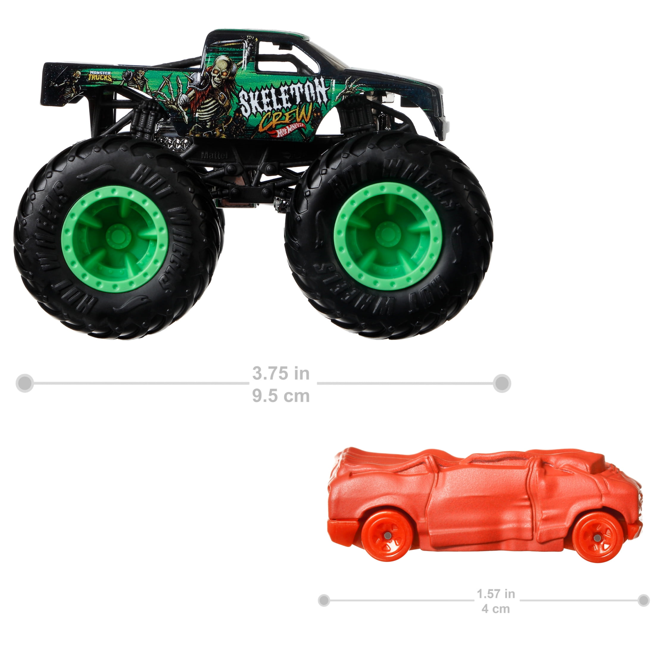 Hot Wheels Monster Trucks Skeleton Crew Combo Pack