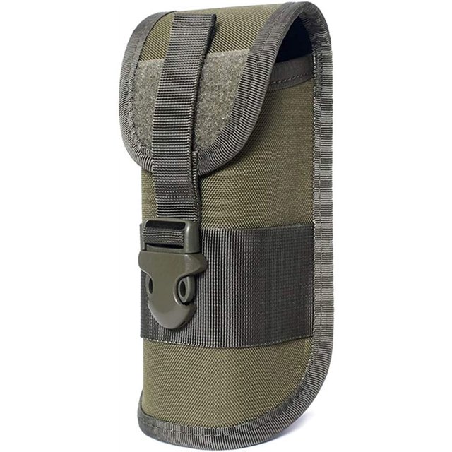 Bolsa para gafas, funda táctica duradera para exteriores, funda para gafas de sol, bolsa para linterna estilo militar con hebilla
