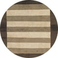 thumbnail image 1 of Ahgly Company Indoor Round Abstract Brown Abstract Area Rugs, 8' Round, 1 of 6