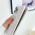thumbnail image 4 of Magnetic Matte Translucent Frameless Phone Case For iPhone 16 15 14 13 12 11 Pro Max Plus For Magsafe Bumper Hard Back Cover White For iPhone 16 Promax, 4 of 6