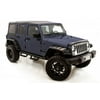 Lund 07-17 Jeep Wrangler RX-Rivet Smooth Elite Series Fender Flares w/SS Bolts - Black (4 Pc.)