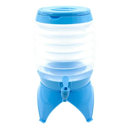 

Folding Beverage Dispenser With Spigot Water Storage Containers