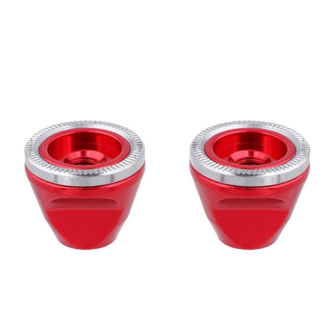 2x tuercas de eje de de rueda para MTB M5 tuerca de perno de cromado de aluminio