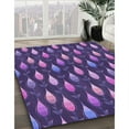 thumbnail image 3 of Ahgly Company Machine Washable Indoor Rectangle Transitional Medium Purple Area Rugs, 6' x 9', 3 of 7
