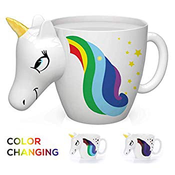 Details about   Cute 3D Unicorn Coffee Mug With Lid And Spoon  Ceramic White Cup Gift For Women 