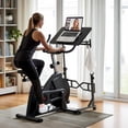thumbnail image 6 of Small Standing Desk with Wheels, 29.5-45.3 Inch Adjustable Height, Portable Treadmill Desk, Rolling Computer Table for Walking Pad with a Cup Holder and a Hook, 6 of 8