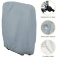 thumbnail image 3 of Funda protectora para tumbona plegable, 2 piezas Funda para tumbona de jardín a prueba de polvo, impermeable, anti-UV, 210D Oxford Garden Relax Cover para sillón reclinable, W71×H110cm (Gris) JFHHH pequeña, 3 of 5