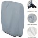 thumbnail image 3 of Cubierta Plegable para Tumbona, 2 Piezas Cubierta para Tumbona de Jardín A Prueba de Polvo, Impermeable, Anti-UV, Cubierta para Relajarse en el Jardín 210D Oxford, W71×H110cm (Gris) JAMW Sencillez, 3 of 5