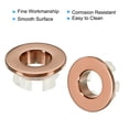 thumbnail image 3 of Uxcell Overflow Ring, Sink Round Cover Basin Trim Brass Insert in Hole Round Caps for Kitchen Bathroom, Rose Gold 3Pcs, 3 of 5