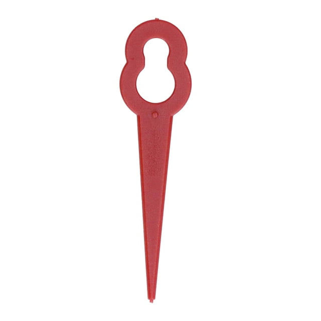 100 cuchillas de plástico para cortadora de césped, herramienta de corte de repuesto, accesorios de poda manual, color rojo