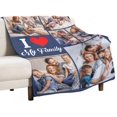 thumbnail image 3 of Custom Blankets Customized Use Your Child, Sister, Family Photo Text Collage Throws Blanket Personalized Bedding Blanket Home Decor, A Great Gift for Your Family, 40" x 60" Blankets, 3 of 5
