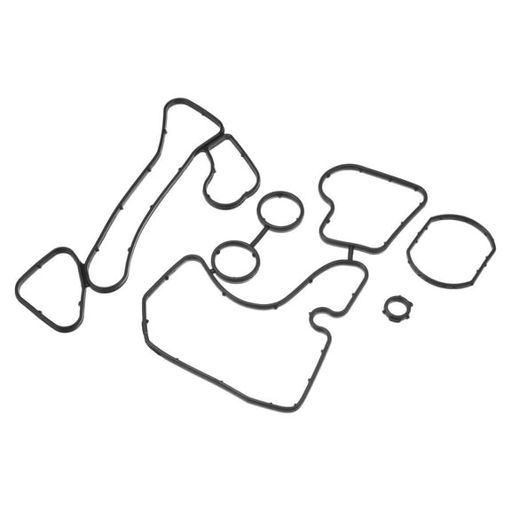 Unique Bargains 1 Set No.059117070/059117070B Oil Cooler Gasket for Audi A6 3.0L 2014-2016 Oil Filter Adapter Gasket