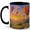 Black, variant on Hot Air Balloon Sunset 11oz Ceramic Mug, Colorful Travel Landscape Coffee Cup