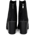 thumbnail image 6 of Chariot & Co: Wyatt- Womens Rhinestone Western Cowboy Sparkly Booties Zipper Stacked Block Heel Boots (Black, 6), 6 of 7