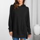 thumbnail image 2 of Sudaderas con capucha para mujer, suave, transpirable, color puro, informal, estilo suelto, sudadera con capucha para mujer, fiesta, viaje, negro, S, 2 of 7