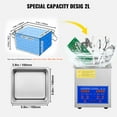 thumbnail image 6 of Digital Ultrasonic Cleaner 2L, 40kHz 304 Stainless Steel Sonic Cleaner with Timer, 110V for Jewelry, Watch, Glasses, Small Parts Cleaning, 6 of 6