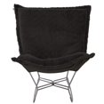 thumbnail image 3 of Scroll Puff Rocker Angora Ebony, 3 of 6