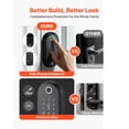 thumbnail image 6 of Fingerprint Door Lock, Electronic Biometric Deadbolt with Touchscreen, Auto Locking, One-Time Code, Anti-Peeping, IC Cards, Easy Installation for Home Apartment, 6 of 12