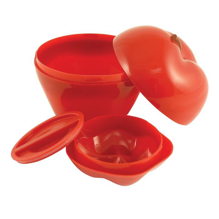 Hutzler Snack Attack Apple Slices & Dip To-Go Container Set 