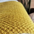 thumbnail image 3 of Knitted Throw Blanket with Tassels Bubble Textured Lightweight Throws for Couch Cover Home Decor (Caramel, 50x60), 3 of 5
