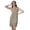 Dark Beige, variant on Casual Women Printed Sleeveless Ethnic Style Shift Dress Summer Clothing