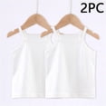 thumbnail image 2 of Teylalorva Kids Girls Cotton Underwear Sleeveless Classic Fit Comfort Soft Summer Casual Trendy Tank Tops 2PC A White Size 0T, 2 of 10