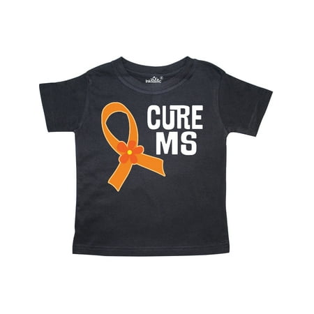 

Inktastic Multiple Sclerosis Cure MS Orange Ribbon Gift Toddler Toddler Girl T-Shirt