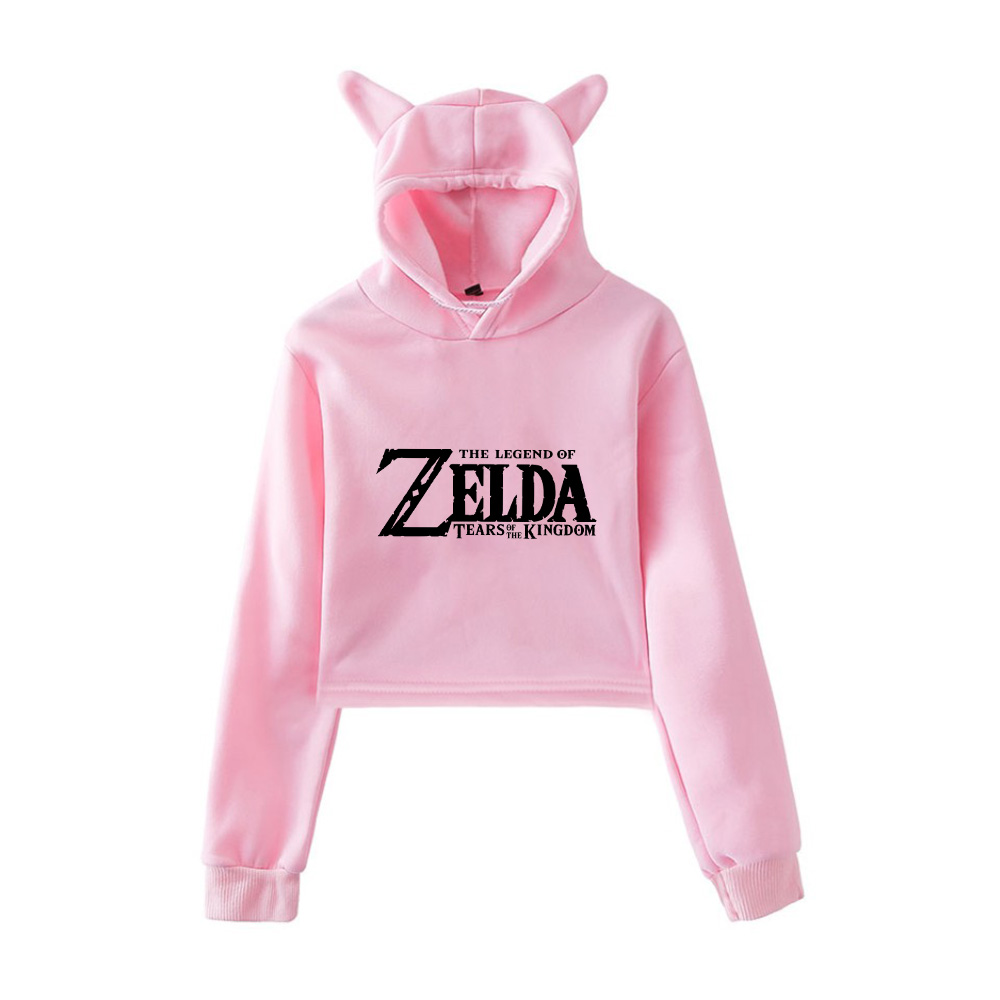 Tears of the Kingdom Cat Ear Hoodie Sexy Women Streetwear 2023 New