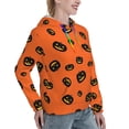thumbnail image 3 of Hoodies for Women - halloween pumpkins cute Patterns Comfrt Colour Drawstring Women'S Fashion Hoodies & Sweatshirts, Fall Outfits Clothes for Women 2024 Pullover with Kangaroo Pocket, 3 of 7