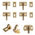 thumbnail image 2 of MIANGASTORE 4 Sets Cabinet Door Elbow Catch Durable Cabinet Window Catch Latch with Screws, 2 of 9