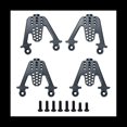 thumbnail image 1 of Amortiguador Trasero y Amortiguador Delantero de 4 Piezas para SCX10 RC Climbing Car Amortiguador para 1/10 SCX10 RC Car Titanium, 1 of 5