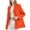 Orange, variant on Babysbule Fall Jackets for Women Women's Fashion Solid Color Long Sleeve Button Suit Coat Long Sleeve Hatless Casual Coat/Jacket Women's Tops Blouse