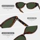thumbnail image 3 of Anteojos de sol estilo cat eye vintage retro Fozono UV400 FZN7514 para mujer, 3 of 5
