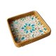 thumbnail image 4 of Bandeja de ratán con incrustaciones, cesta de mimbre para decoración, bandeja cuadrada para servir pan, fruta, decoración de café, 4 of 9